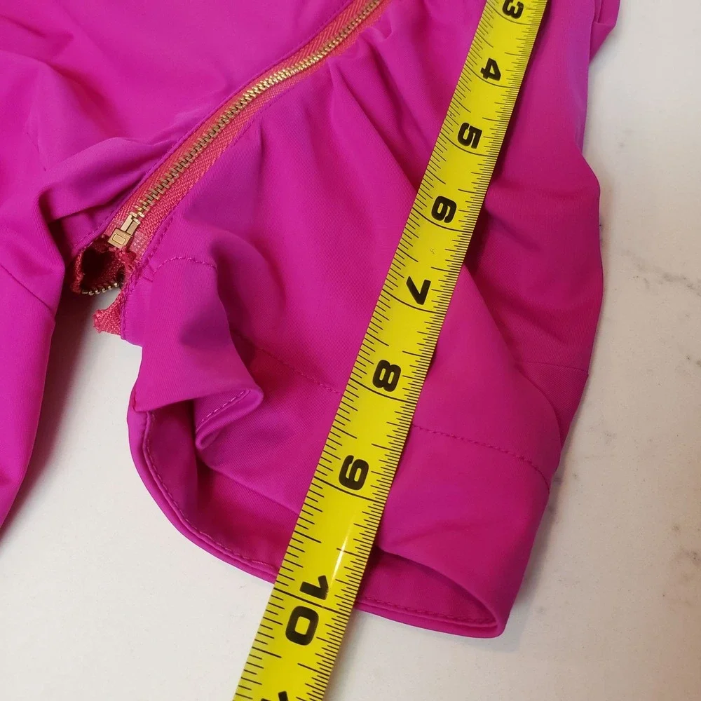Black Russian hot pink dress size Medium removable sleeves Knee Length‎